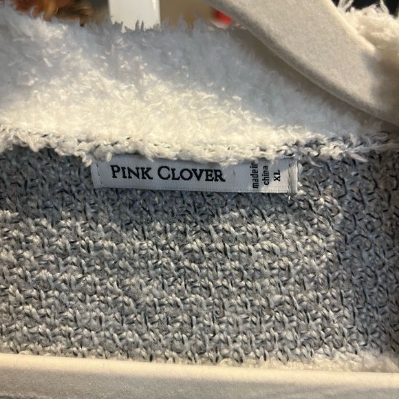 NWT Pink Clover Olive and Gray Cozy Cardigan - XL - Picture 3 of 6